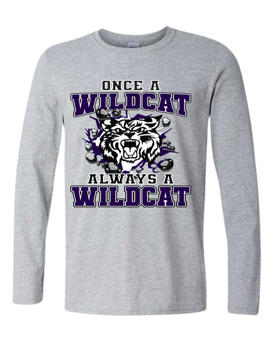 Gildan Softstyle Long Sleeve Once a wildcat